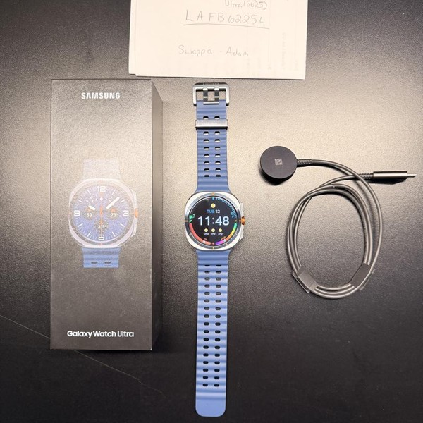 Samsung Galaxy Watch Ultra (2025) - Unlocked, Titanium Blue, SM-L705, 47mm