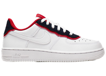 Nike Air Force 1 Low Double Layer White Obsidian Red (PS) for sale