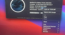Fair
													MacBook Pro 2014 (Retina) - 15" - Silver, 512 GB, 16 GB, photo 1 of 11