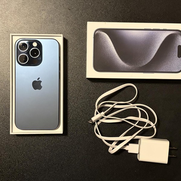 Apple iPhone 15 Pro - Unlocked, 128 GB, Blue, A2848