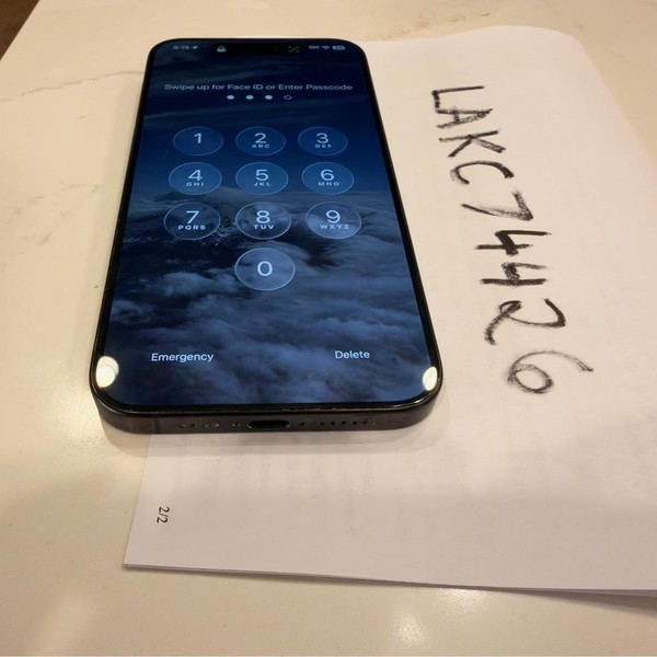 Apple iPhone 15 Pro Max - Unlocked, 256 GB, Black, A2849