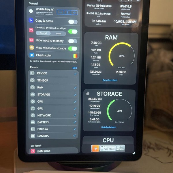 Apple iPad Air 11 inch (M3) 2025 - Wi-Fi, 256 GB, Gray, A3266