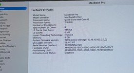 Good
													MacBook Pro 2018 (With Touch Bar) - 13" - I5, Gray, 512 GB, 8 GB, photo 4 of 9