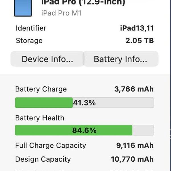 Apple iPad Pro 12.9 inch 5th Gen 2021 - Unlocked, 2 TB, Gray