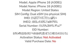 New
													Apple iPhone 16 - Unlocked, Black, 128 GB, A3081, photo 6 of 6