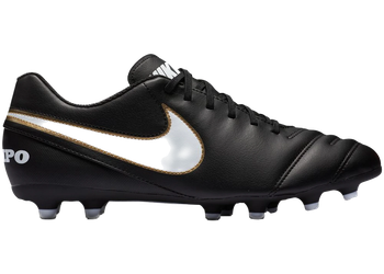 Nike Tiempo Rio III FG Black White Gold for sale