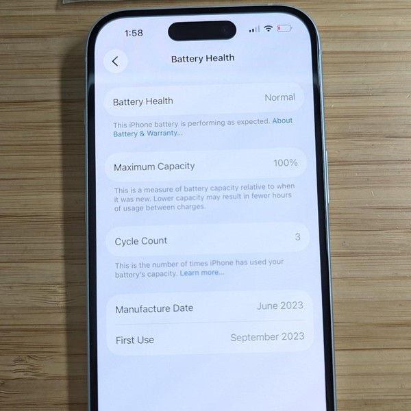 Apple iPhone 15 - Unlocked, 128 GB, Blue, A2846