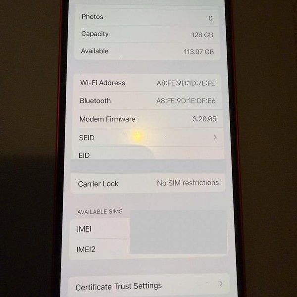 Apple iPhone 13 - Unlocked, 128 GB, Red, A2482