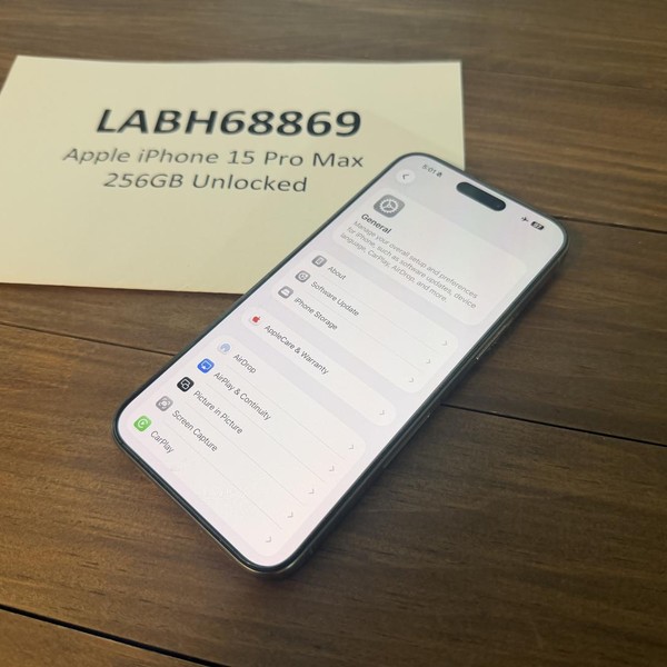 Apple iPhone 15 Pro Max - Unlocked, 256 GB, Natural, A2849