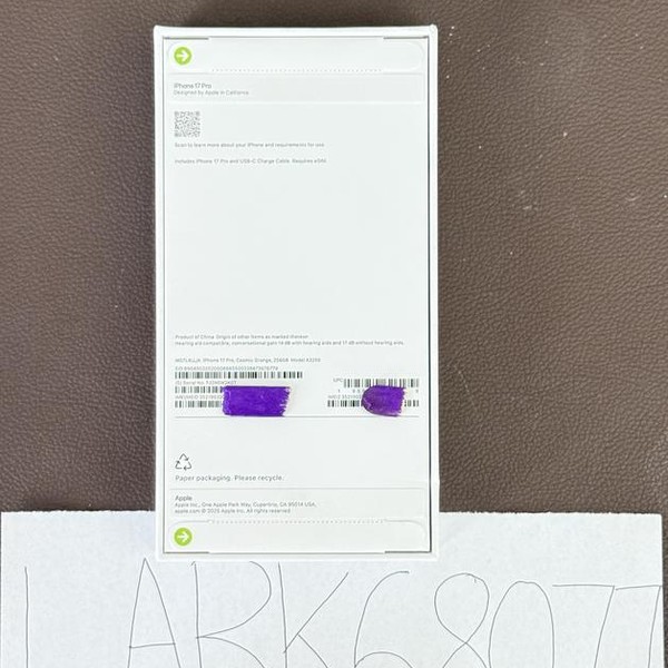 Apple iPhone 17 Pro - Unlocked, 256 GB, Cosmic Orange, A3256