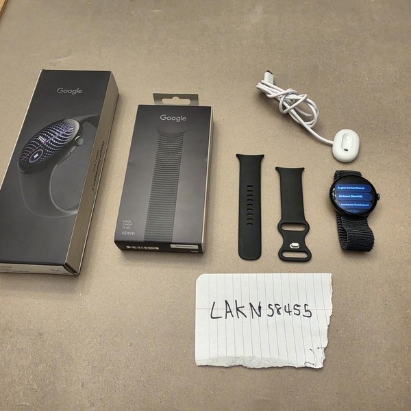 Google Pixel Watch 5 - Wi-Fi, Black, 45mm, Wi-Fi