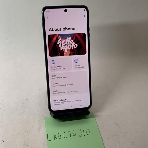 Motorola Razr Plus (2024) - Unlocked, 256 GB, Navy Blue, 12 GB