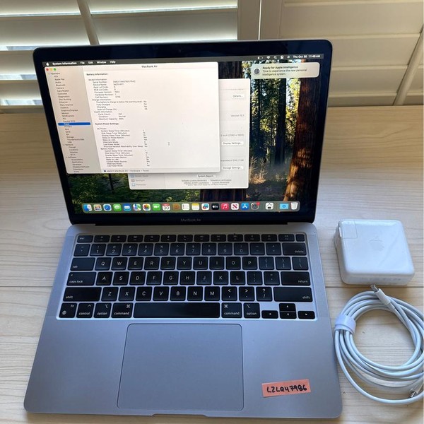 MacBook Air 2020 - 13 inch - 256 GB, Gray, 8 GB, Apple M1