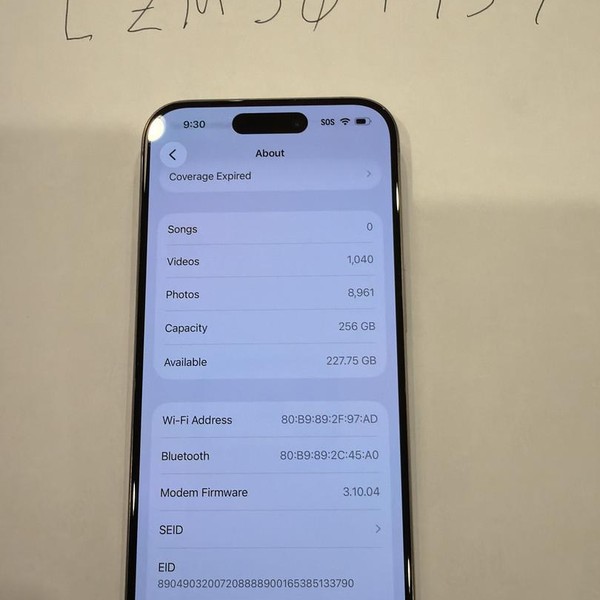 Apple iPhone 15 Pro - Unlocked, 256 GB, Natural, A2848