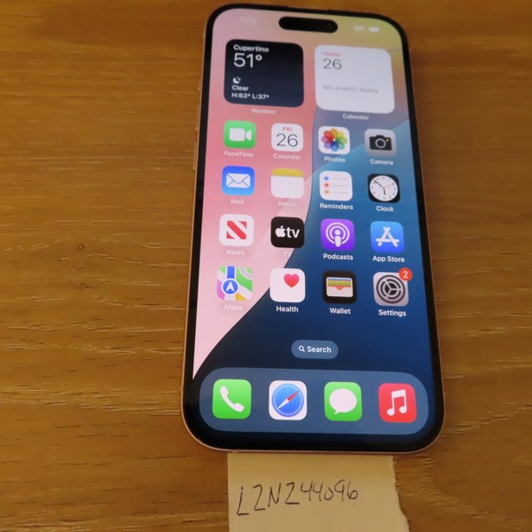 Apple iPhone 15 - Unlocked, 128 GB, Pink, A2846