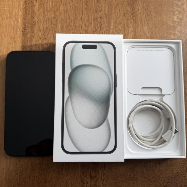 Apple iPhone 15 - Unlocked, 128 GB, Black, A2846