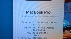 Good
													MacBook Pro 2018 (With Touch Bar) - 13" - I5, Gray, 512 GB, 16 GB, photo 6 of 6