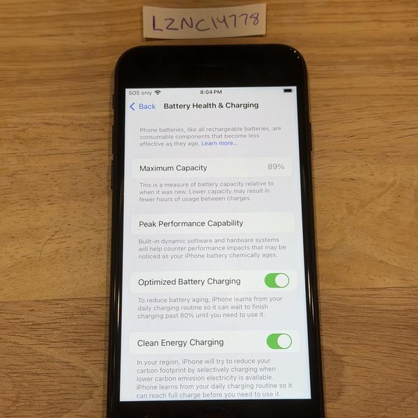 Apple iPhone SE 3rd Gen 2022 - Unlocked, 64 GB, Midnight, A2595