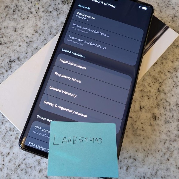 Google Pixel 7 Pro - Unlocked, 128 GB, Obsidian, 12 GB, GE2AE