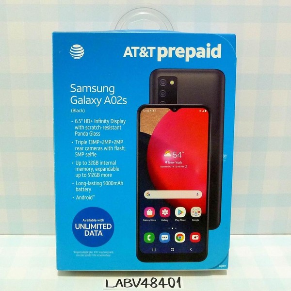 Samsung Galaxy A02s - AT&T, 32 GB, Black, 2 GB