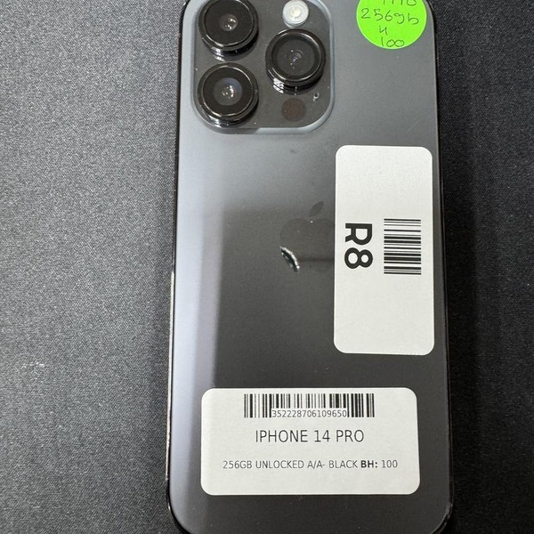 Apple iPhone 14 Pro - Unlocked, 256 GB, Black, A2650