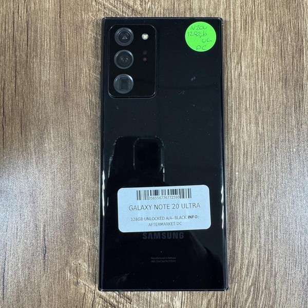 Samsung Galaxy Note 20 Ultra 5G - Unlocked, 128 GB, Mystic Black, 12 GB, SM-N986U1