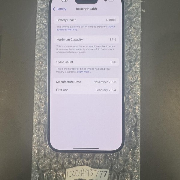 Apple iPhone 15 - AT&T, 128 GB, Blue, A2846