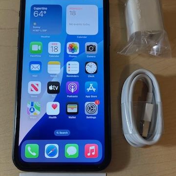 Apple iPhone Xr - Unlocked, 64 GB, Black, A1984