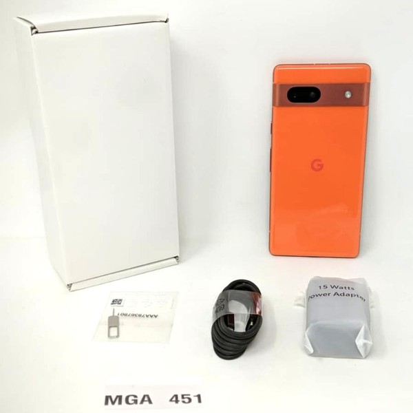 Google Pixel 7a - Unlocked, 128 GB, Coral, 8 GB, GWKK3