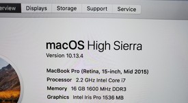 Good
													MacBook Pro 2015 (Retina) - 15" - Silver, 512 GB, 16 GB, photo 2 of 13