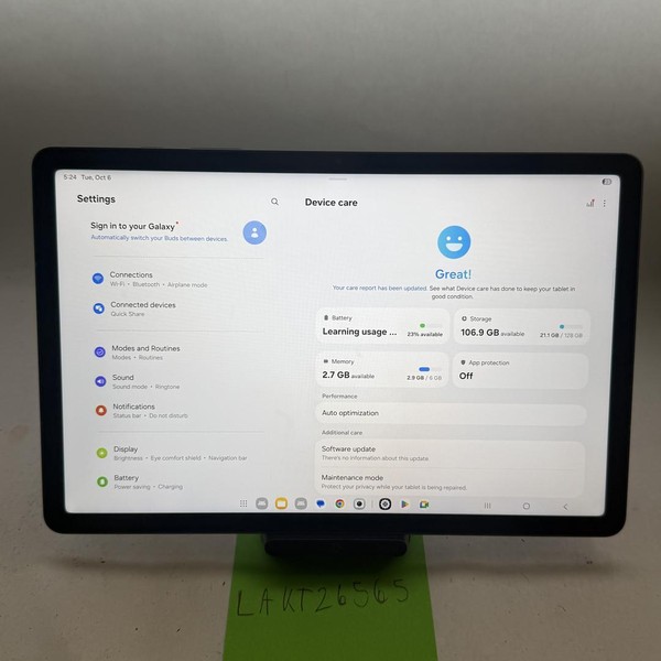 Galaxy Tab S10 Lite - 128 GB, Gray