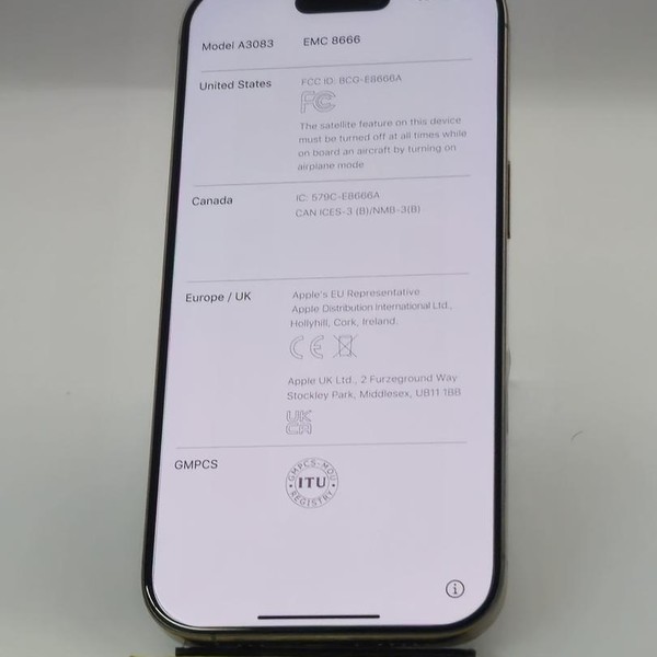 Apple iPhone 16 Pro - Unlocked, 256 GB, Natural, A3083