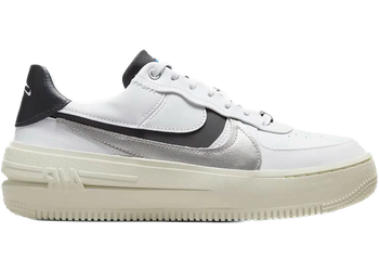 Nike Air Force 1 PLT.AF.ORM White Metallic Silver Black (Women's) for sale