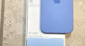 Mint
													Apple iPhone 16 - Unlocked, Ultramarine, 128 GB, A3081, photo 2 of 8