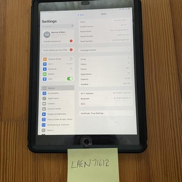 Apple iPad (7th Gen) - Wi-Fi, 32 GB, Silver, A2197