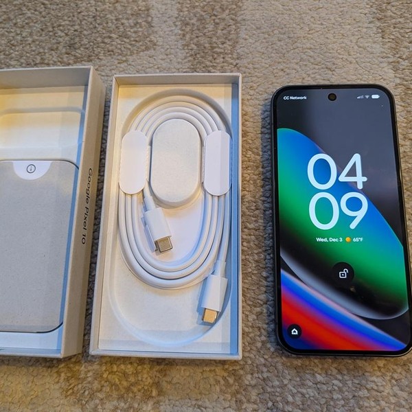 Google Pixel 10 - AT&T, 128 GB, Obsidian, GLBW0