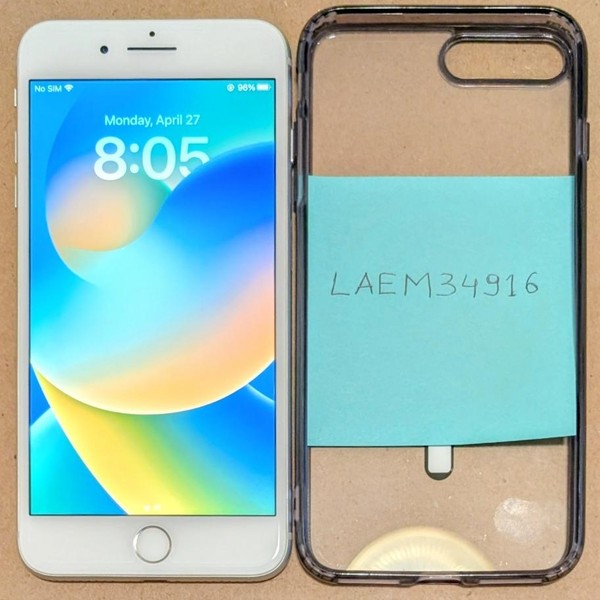 Apple iPhone 8 Plus - Unlocked, 256 GB, Silver, A1864