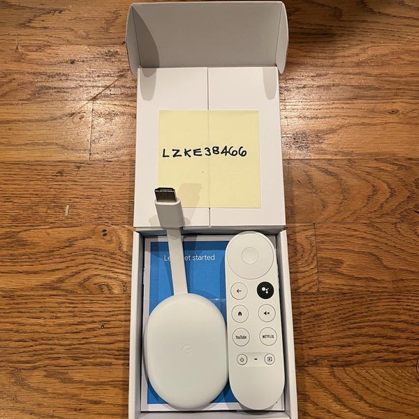 Chromecast with Google TV (HD) - Snow, HD