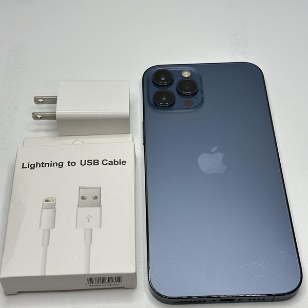 Apple iPhone 12 Pro Max - Unlocked, 128 GB, Pacific Blue, A2342