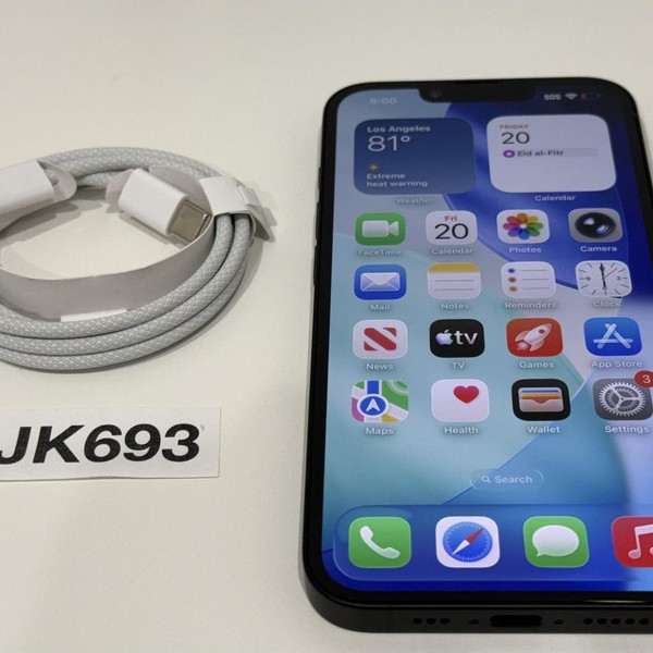 Apple iPhone 16e - Unlocked, 128 GB, Black, A3212