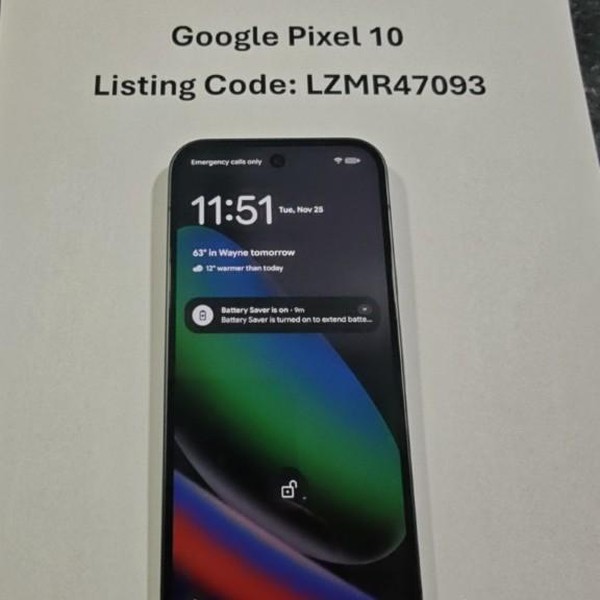 Google Pixel 10 - Unlocked, 128 GB, Obsidian, GLBW0