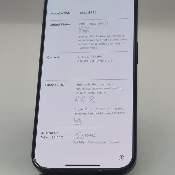 Apple iPhone 15 Pro - Verizon, 128 GB, Blue, A2848