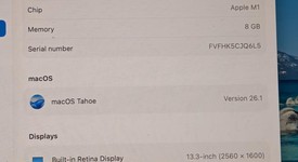 Good
													MacBook Air 2020 - 13" - Apple M1, Gray, 512 GB, 8 GB, photo 3 of 8