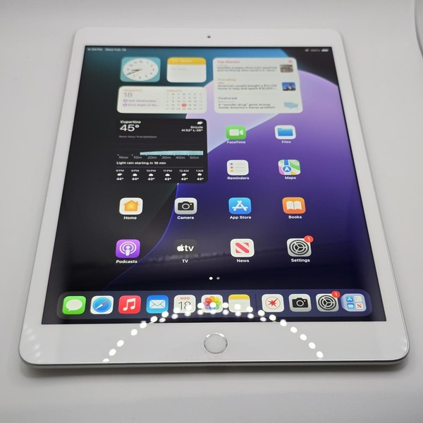 Apple iPad 7th Gen - Wi-Fi, 128 GB, Silver, A2197