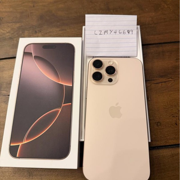 Apple iPhone 16 Pro Max - Unlocked, 256 GB, Desert, A3084