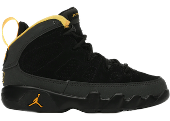 Jordan 9 Retro Dark Charcoal University Gold (PS) for sale