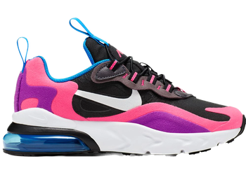 Nike Air Max 270 React Black Hyper Pink Vivid Purple (PS) for sale