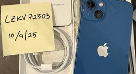 Mint
													Apple iPhone 13 - Unlocked, Blue, 128 GB, A2482, photo 1 of 7