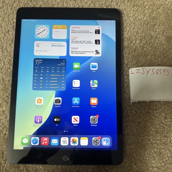 Apple iPad 9th Gen - Unlocked, 64 GB, Gray, A2603