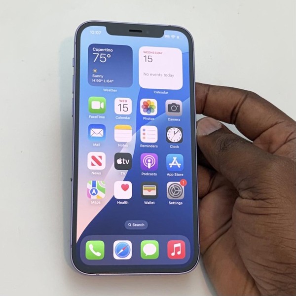 Apple iPhone 12 - Unlocked, 64 GB, Purple, A2172